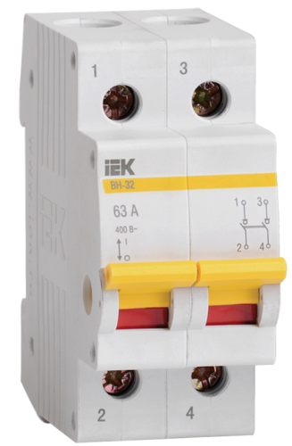 KARAT Выключатель нагрузки (мини-рубильник) ВН-32 2P 63А IEK