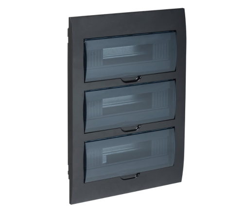 Корпус пластиковый ЩРВ-П-36  IP41 IEK KREPTA черный