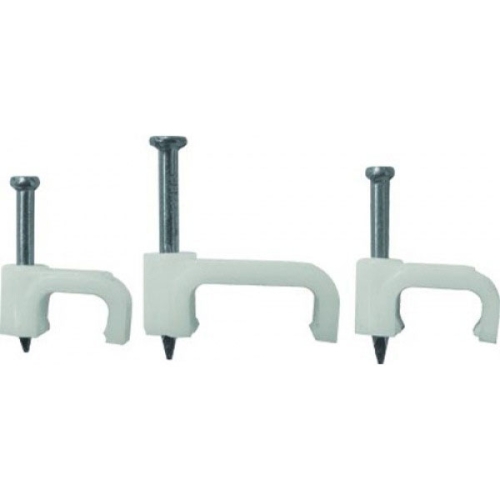 Скоба  5мм плоская пластиковая (50шт/600уп) (71080)