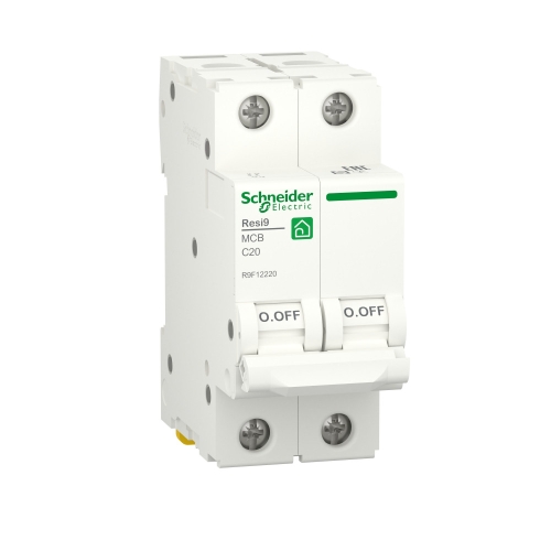 Авт выключатель RESI9 2п 20А C 6kA Schneider Electric R9F12220 (6)