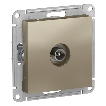 Механизм Розетка TV (коннектор) с/п AtlasDesign шампань ATN000593 (10/60)