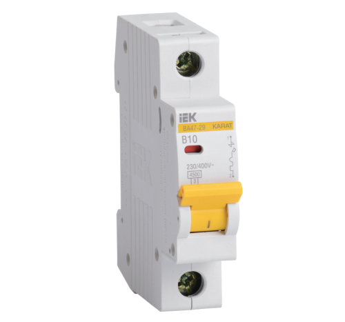 KARAT Авт. выкл. ВА47-29 1P B 10А 4,5кА IEK