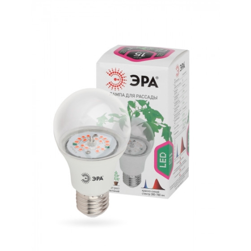 Лампа для растений LED FITO-10W-RB-E27 красно-синего спектра ЭРА