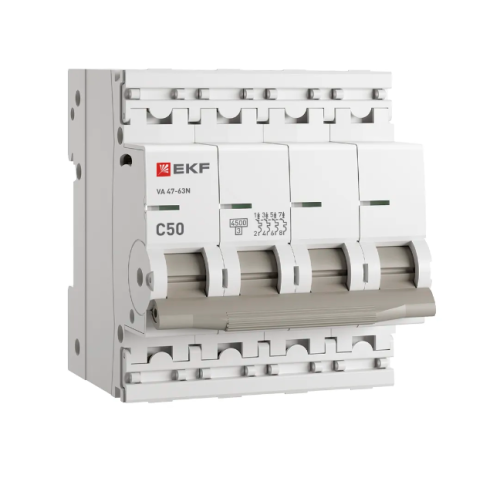 Авт выключатель 4п 50А ВА 47-63N С НОВАЯ ЛИНЕЙКА 