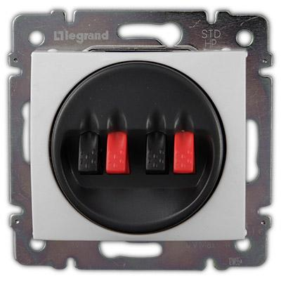 Розетка для колонок с/п Valena белый (774424)