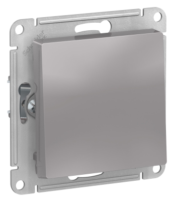 Механизм Выключатель AtlasDesign Алюминий 1-кл с/п 10А (ATN000311)(20/160)