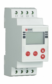 Реле контроля фаз с LCD дисплеем RKF-2S (с нейтралью) EKF