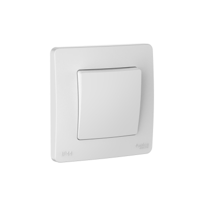 Переключатель 1-клавишный с/у  Blanca IP44 1-клавишный 10A, 250В, БЕЛЫЙ BLNVS410601