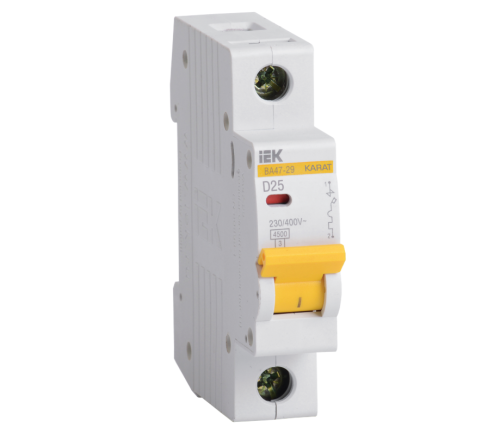 KARAT Авт. выкл. ВА47-29 1P D 25А 4,5кА IEK
