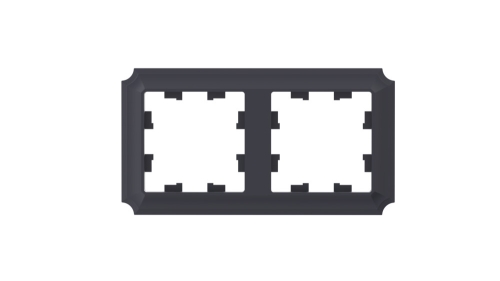 Рамка 2-ая AtlasDesign ANTIQUE карбон (универс) ATN101002