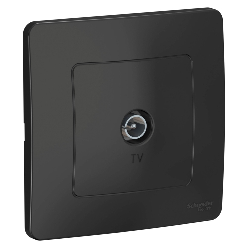 Розетка TV (оконечн) Blanca Антрацит с/п  BLNTS000016 (6/60)