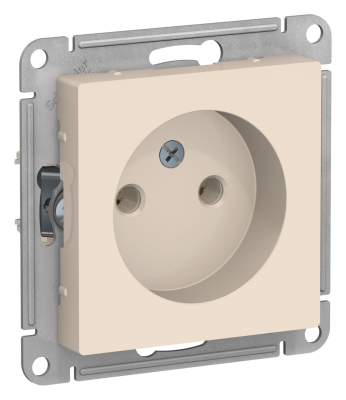 Механизм Розетка 1гн с/п Бежевый AtlasDesign (20/160) ATN000241