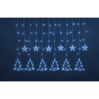 Гирлянда Navigator 95 125 NGF-D033-03 (бахрома звезды и елочки Blue 2.5*1м IP20)