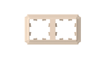 Рамка 2-ая AtlasDesign Antique Песочный (универс) ATN101202