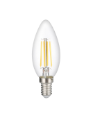 Лампа Jazzway LED C35  6w Е14 3000K PLED OMNI CL (5020450) прозр