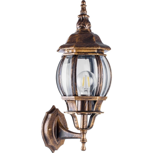 Светильник улично-сад 230В 100 Вт (8101) черное золото (10) вверх (6)