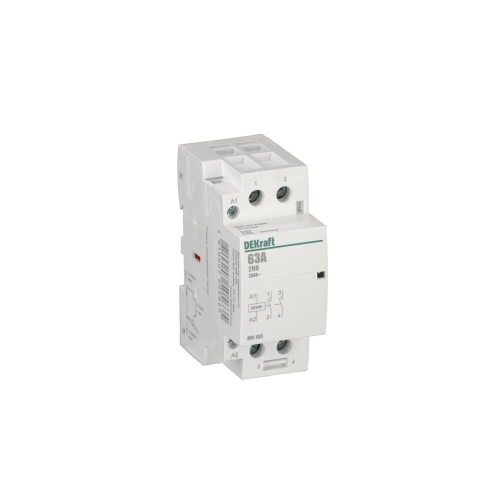 Модульный контактор 2НО 63А 230В МК-103 DEKraft