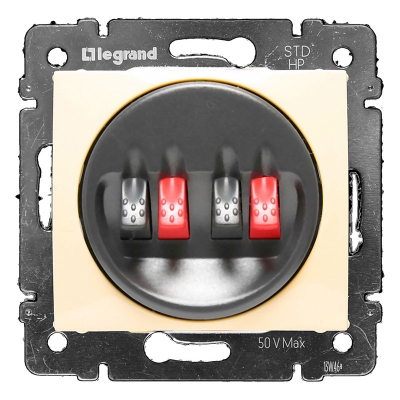 Розетка для колонок с/п Valena сл кость (774324)