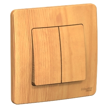 Выключатель 2кл Blanca с/п Ясень 10А BLNVS010505 (6/60)