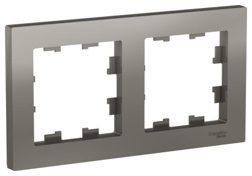 Рамка 2-ая (универс) Сталь AtlasDesign ATN000902