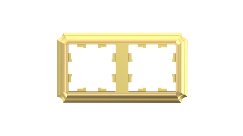 Рамка 2-ая AtlasDesign ANTIQUE золото (универс) ATN101602
