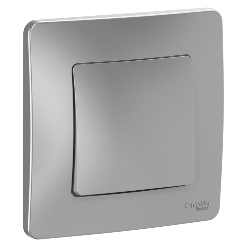 Выключатель 1кл Blanca с/п Алюминий 10А BLNVS010103 (6/60)