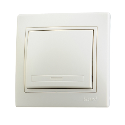 Выключатель 1кл MIRA крем (0303100) (10)