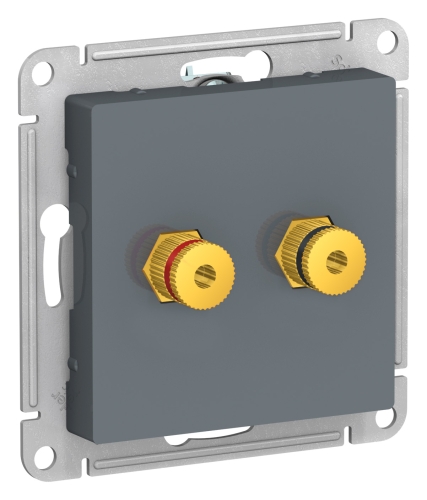 Механизм Розетка AtlasDesign Грифель Аудио двойная  с/п(ATN000787)