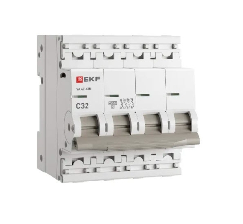 Авт выключатель 4п 32А ВА 47-63N С НОВАЯ ЛИНЕЙКА 