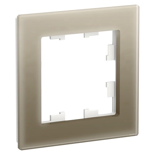 Рамка 1-ая AtlasDesign Nature Стекло-Шампань (универс) ATN320501