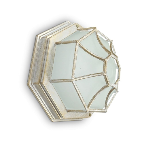 Светильник улично-сад 230В 60 Вт PL661 270-270-120 белое золото 11652 (10)