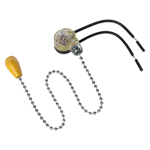 Выключатель сонетка для бра с цепочкой 270мм, серебро (SBE-06-S06-s)