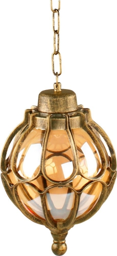 Светильник улично-сад подв. 230В 60 Вт черн золото шар большой (PL3805) 