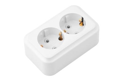 Розетка 2 гн о/п с з/к 