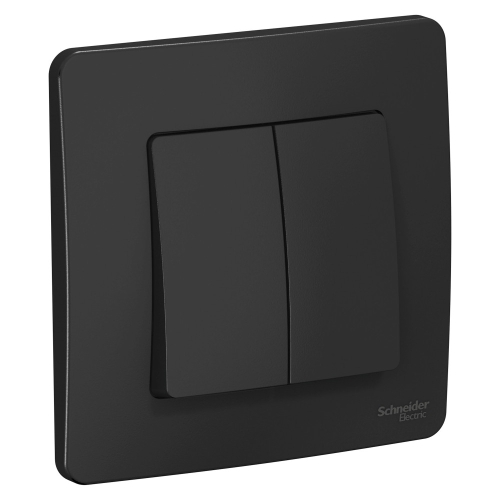 Выключатель 2кл Blanca с/п Антрацит 10А BLNVS010506 (6/60)