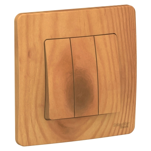 Выключатель 3кл Blanca с/п Ясень 10А BLNVS100505 (6/60)