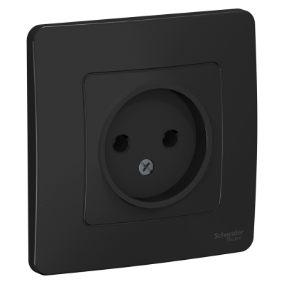 Розетка 1гн Blanca Антрацит  с/п BLNRS000016 (10/60)