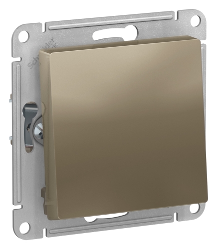 Механиз Выключатель 1-кл с/п Шампань Проходной10А AtlasDesign (10/60) ATN000561