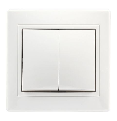 Выключатель 2кл с/п белый 
