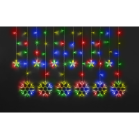 Гирлянда Navigator 95 123 NGF-D032-04 (бахрома звезды и снежинки RGBY 2.5*1м IP20