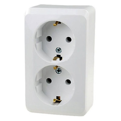Розетка 2гн с з/к о/п 