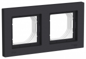 Рамка 2-ая IP44 AtlasDesign AQUA Карбон ATN441002
