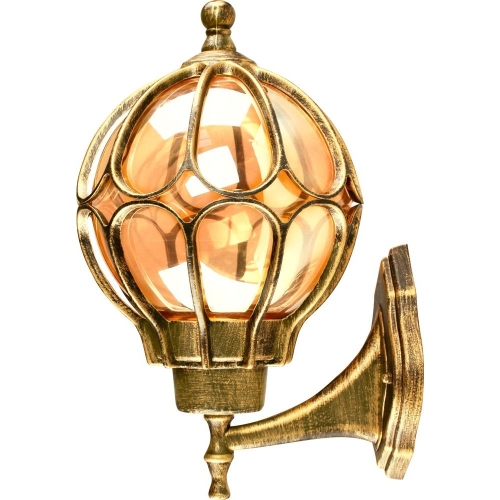 Светильник улично-сад  230В 60 Вт черное золото (вверх) шар малый (PL3801)