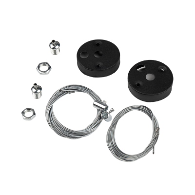 Комплект креплений PSO-01 S-4x1.0 m BLACK для подвесного монтажа 5052338