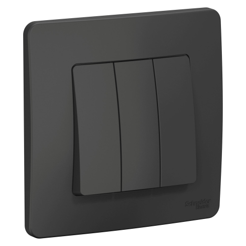 Выключатель 3кл Blanca с/п Антрацит 10А BLNVS100506 (6/60)