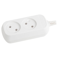 Колодка для удлинителя  ЭРА 2 гн. б/з (20)