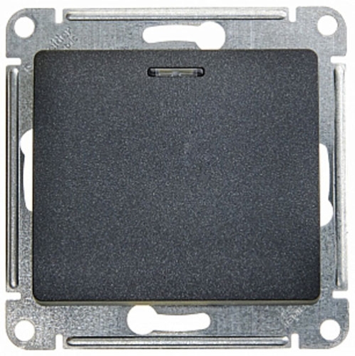 Механизм Выкл.1 кл с/п свет Glossa антрацит GSL000713 (20/160)