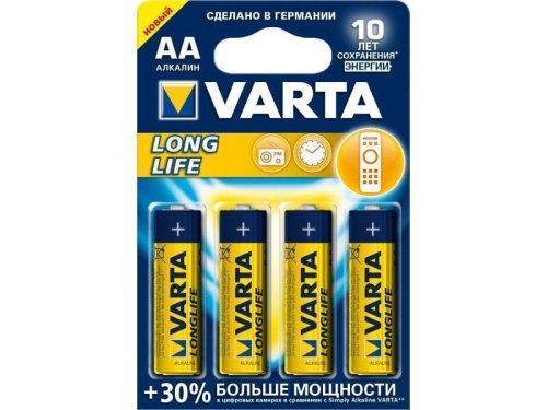 Батарейки VARTA LONGLIFE AA BL*4 (4/400)