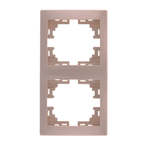 Рамка 2-ая вертикальная MIRA крем (0300152)