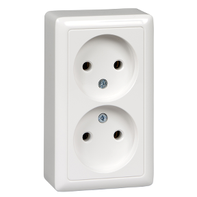 Розетка 2гн о/п с изол.пл. 